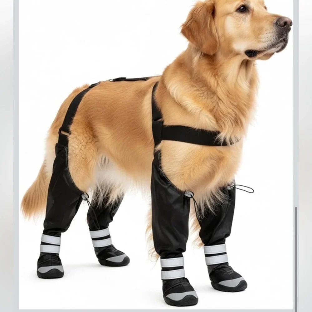 Upgraded Dog Suspender Boots, Waterproof Dog Rain Boot, Anti-Slip S / 657-lb2